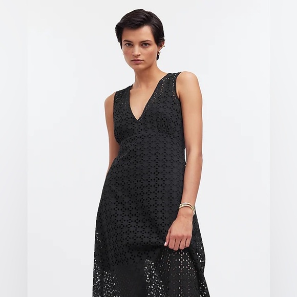 Madewell Black Eyelet Maxi Dress - Picture 11 of 11
